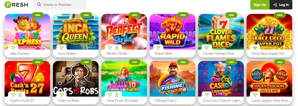 Frische Casino Spiele